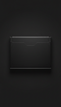 Card Holder in Matte Black Steel