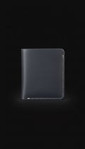 Slim Wallet in Pavement Grey Leather